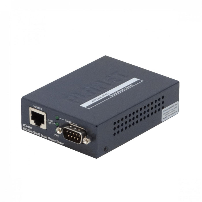 Convertidor Ethernet RS232 RS485/422 con 1 puerto Clickbox