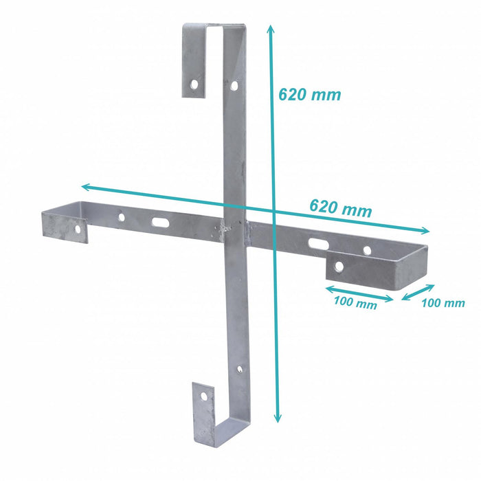 Cruceta Almacenamiento Galvanizada 600mm Herraje Clickbox