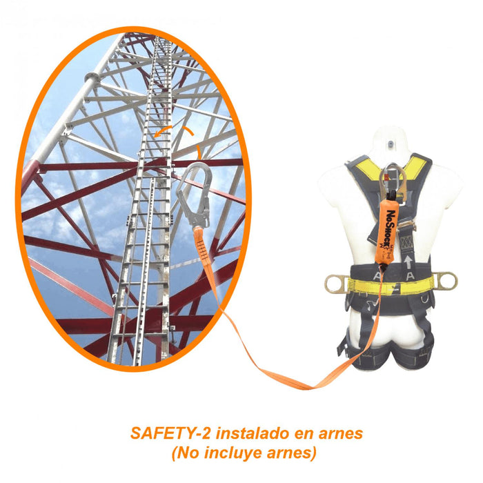 Cuerda de seguridad extensible 90kg Clickbox