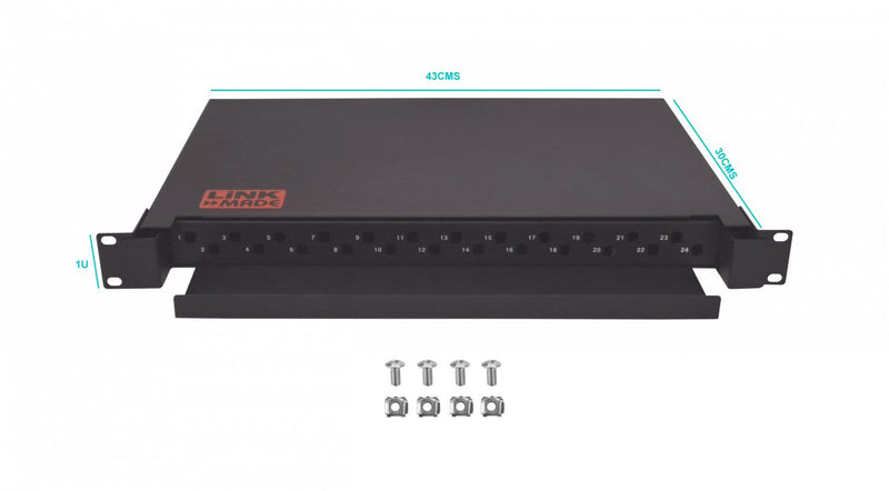 Deslizable 24-ST-FC Cabecera 1U para Clickbox