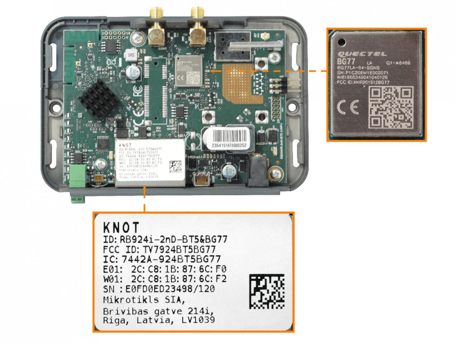 Dispositivo MikroTik BT WiFi RS485/Modbus CAT-M Clickbox