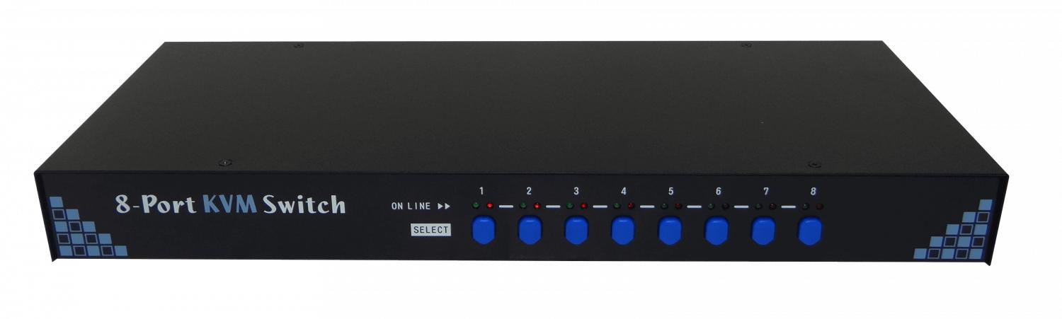 EKV-1880 Switch KVM Rack de 8 puertos PS2 Clickbox
