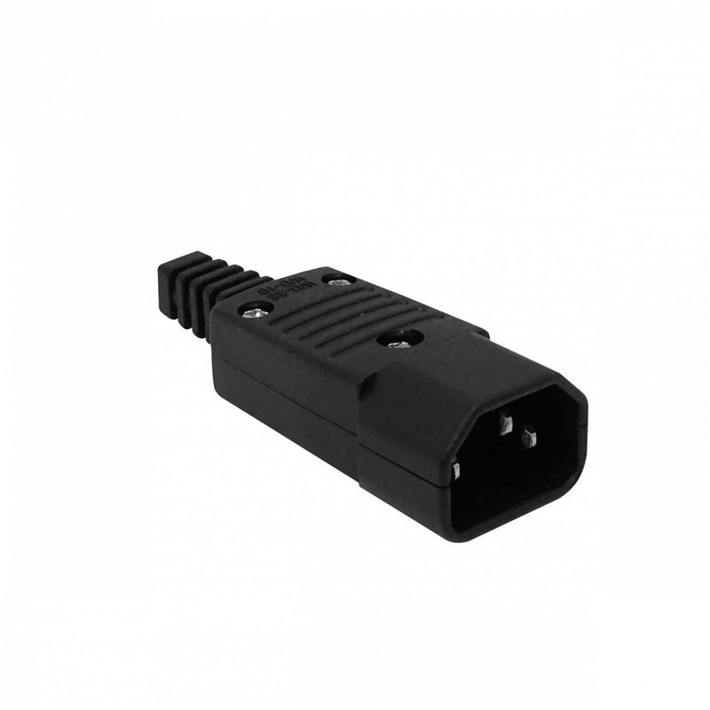 Enchufe Macho C14 10A Negro Computación Clickbox