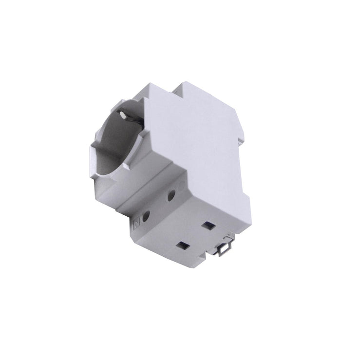Enchufe Schuko-Chile 10/16A para Riel Din Ancho Clickbox