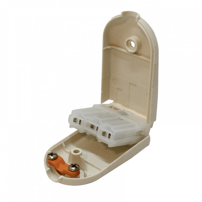 Enchufe Volante Blanco 2P+T 10A KALOP Clickbox