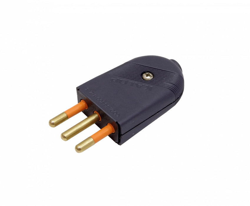 Enchufe Volante Negro 10A 2P+T KL44403 Clickbox