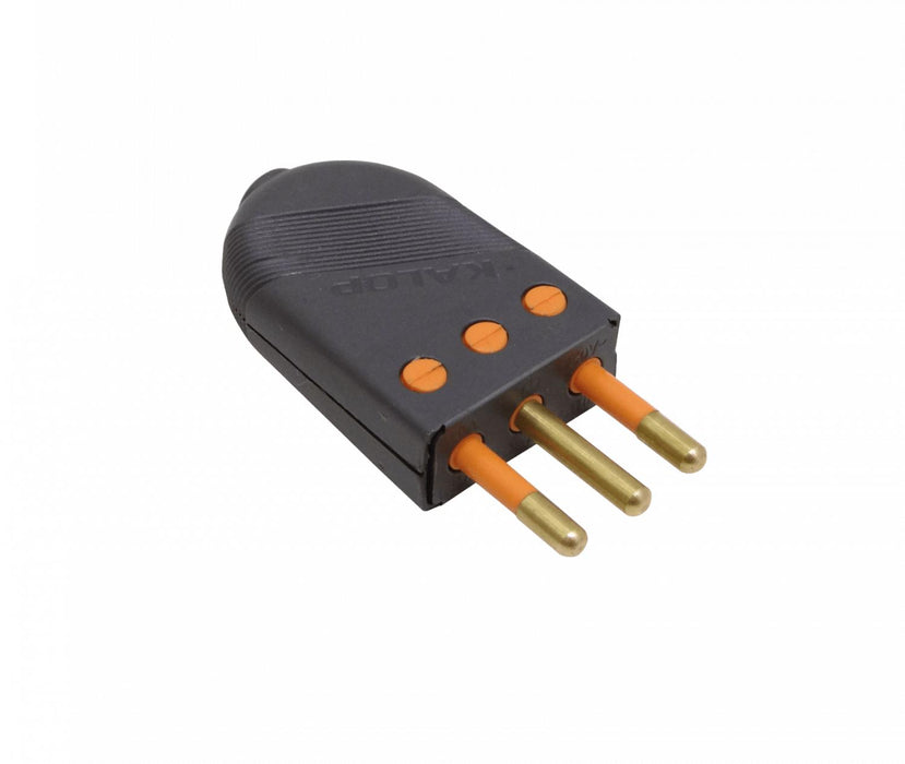 Enchufe Volante Negro 10A 2P+T KL44403 Clickbox