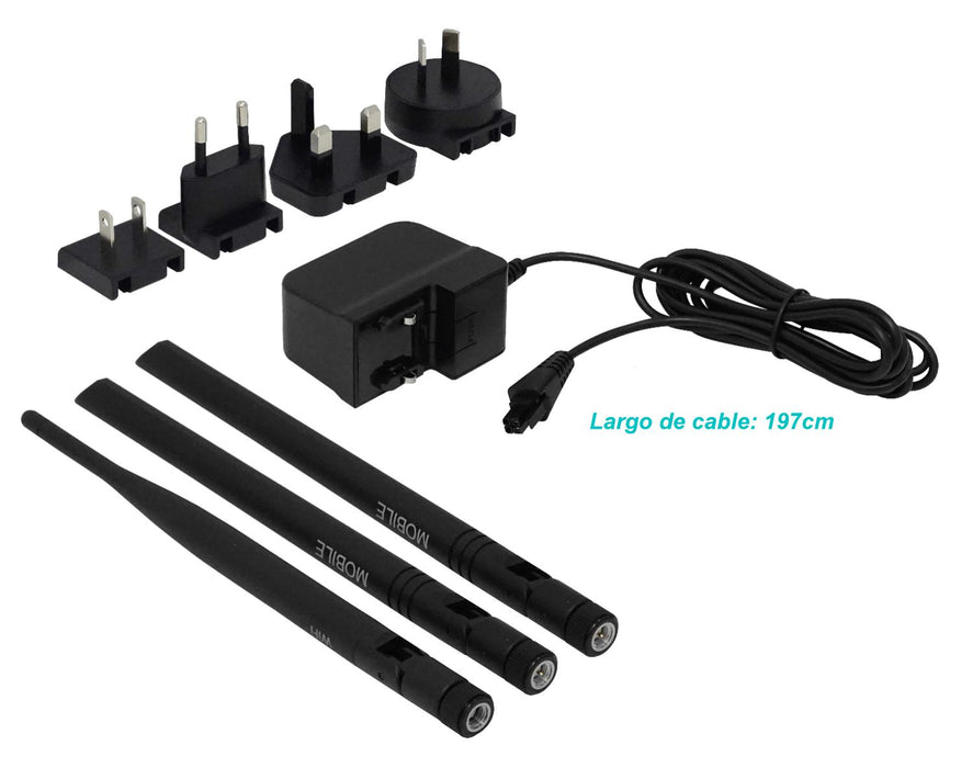 Router 4GLTE 3G 1-SIM con Conectores SMA y Clickbox