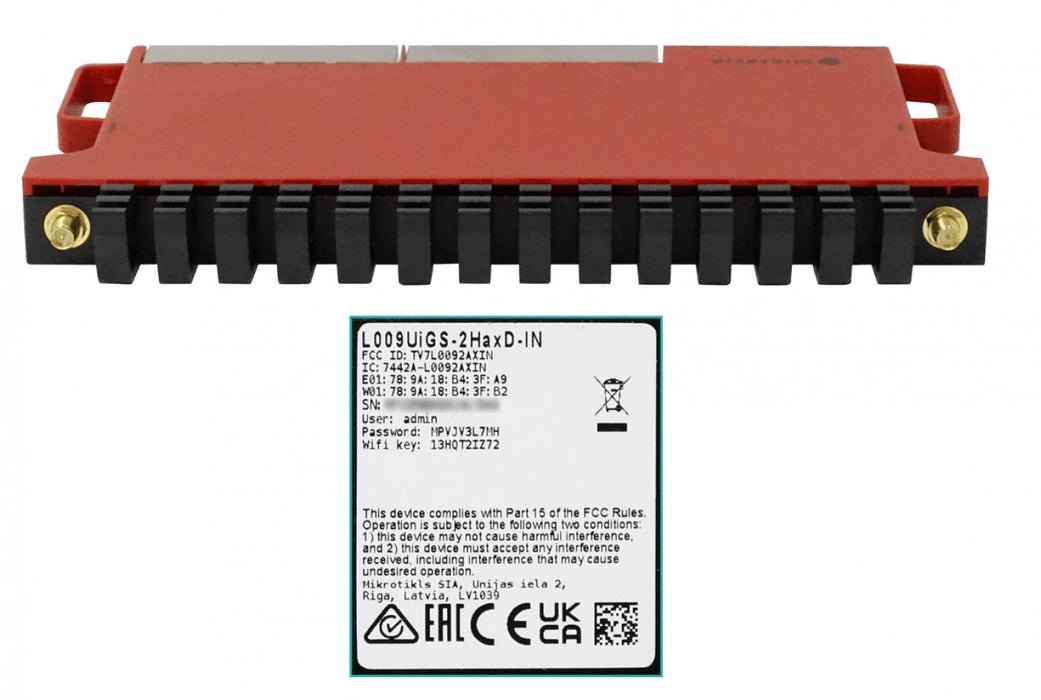 Router inalámbrico MIKROTIK 8-1000 1-SFP LCD Clickbox