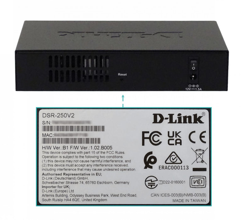 Router IPS D-LINK 3-1000 1-WAN 1-Configu Clickbox