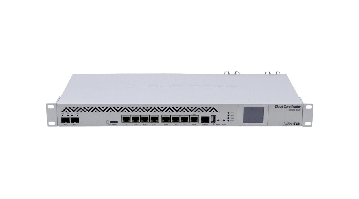 Router MikroTik con 8 puertos Gigabit y 2 Clickbox