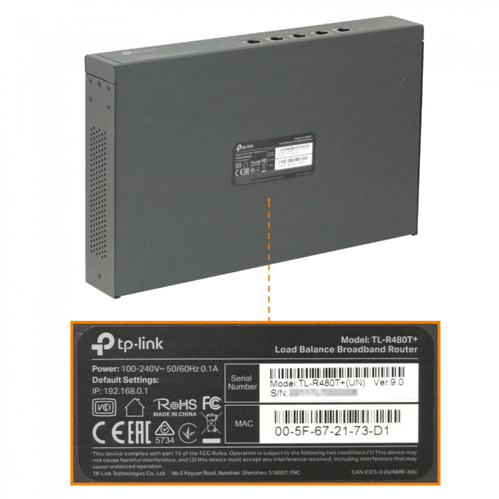 Router TP-LINK 3-WAN/LAN 1-WAN 1-100 Rack Clickbox