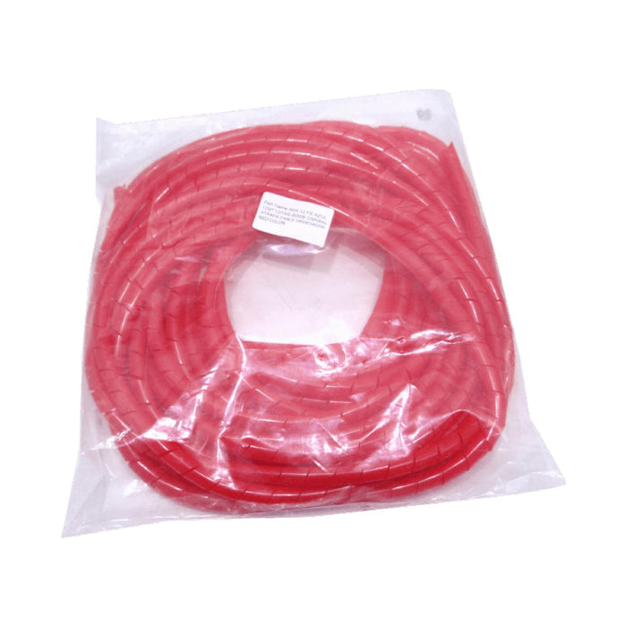 Espiral Ordena Cable Rojo 12m Clickbox