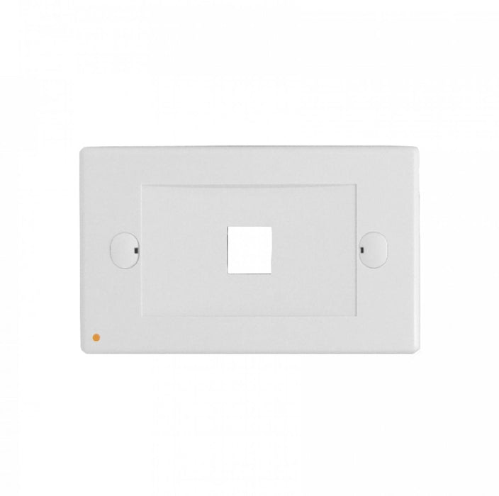 Faceplate Horizontal Blanco 1-Keystone Clickbox