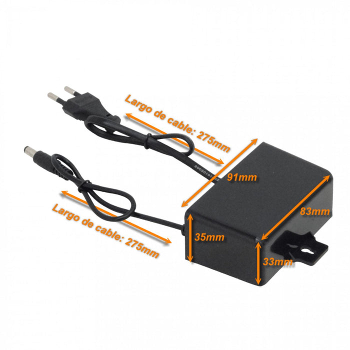 Fuente de Poder 12V 2A para Uso Exterior Clickbox