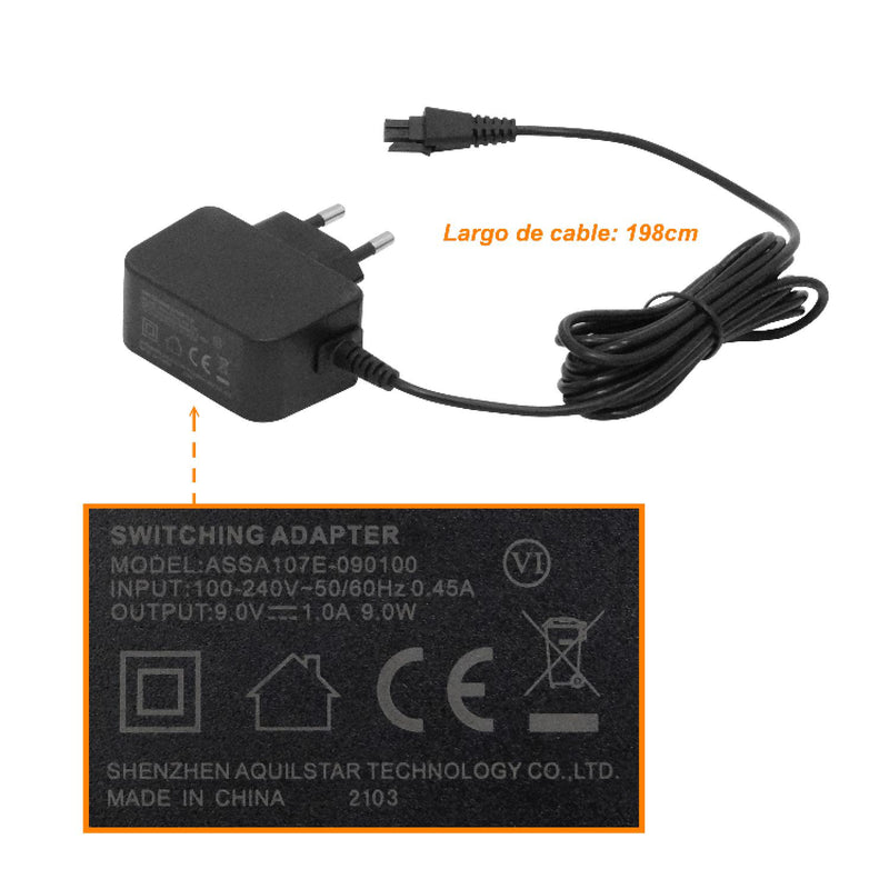 Fuente de Poder 9VDC 1A Microfit-2x2-Plug para Clickbox