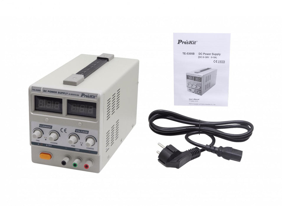Fuente de Poder Variable PROSKIT 0-30VDC 0-5A Clickbox