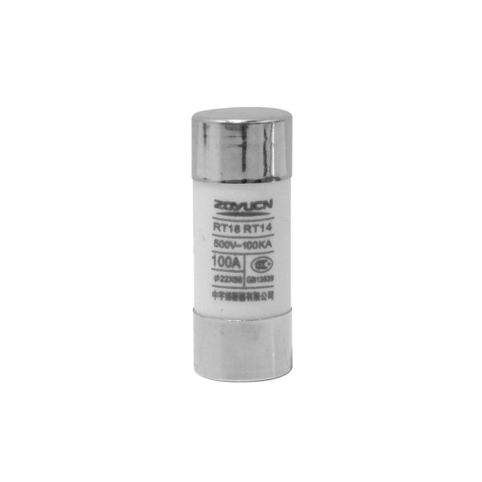 Fusible cilíndrico 100A 22x58mm 500V Clickbox