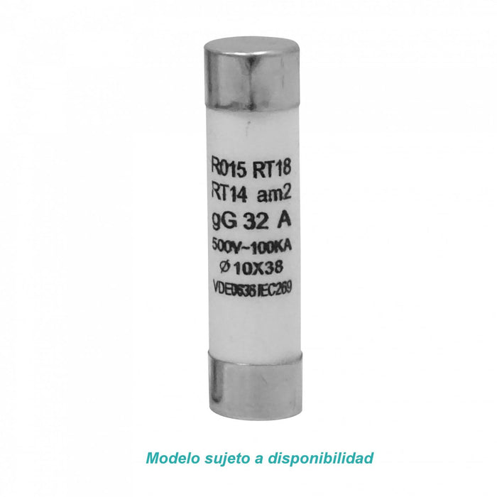 Fusible cilíndrico 32A 10x38mm 500V Clickbox
