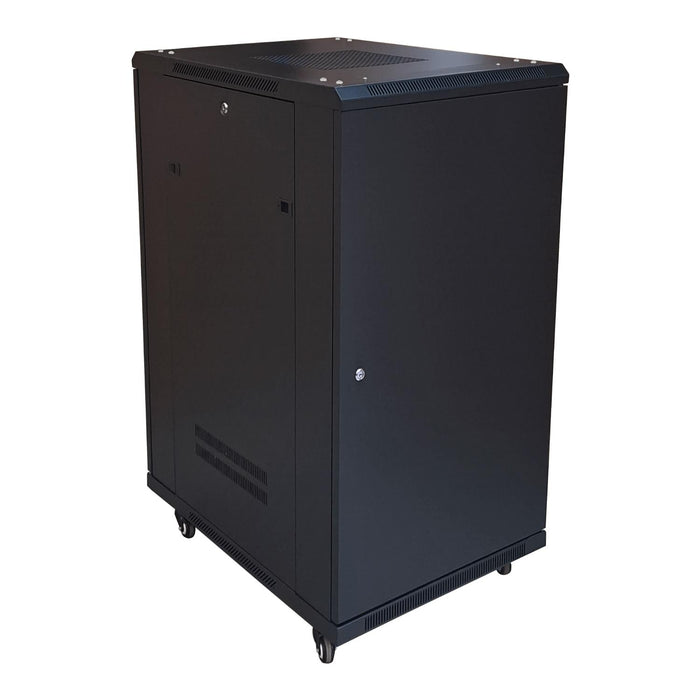 Gabinete 22U con Fondo Ciego y Ruedas Clickbox