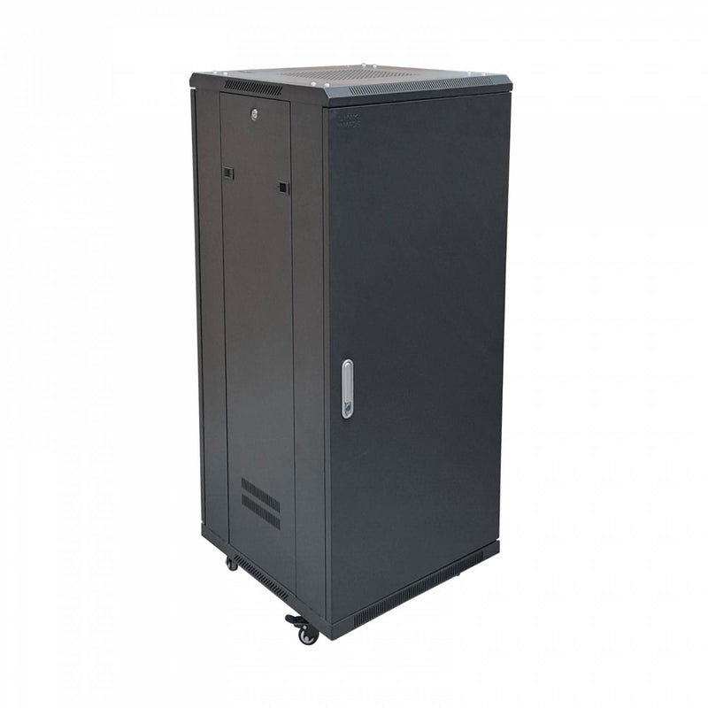 Gabinete 27U Ciego Fondo-60cm Ancho-19pulg Piso Clickbox