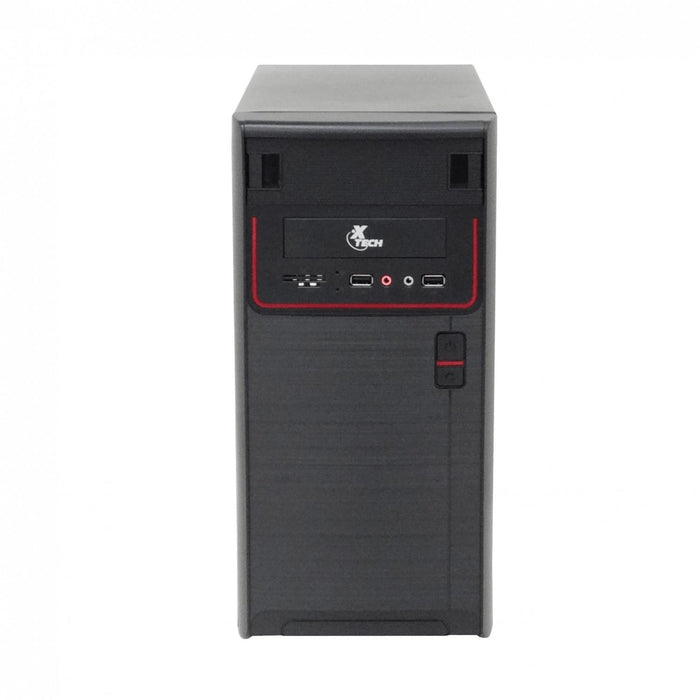 Gabinete ATX XTECH 600W Negro con 2 puertos Clickbox
