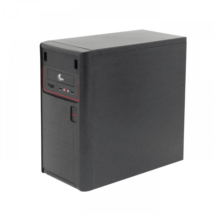 Gabinete ATX XTECH 600W Negro con 2 puertos Clickbox
