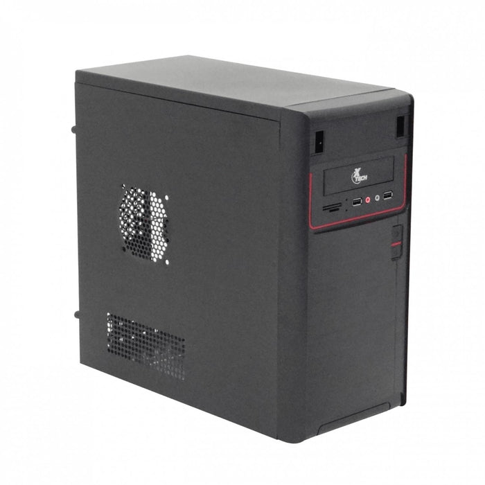 Gabinete ATX XTECH 600W Negro con 2 puertos Clickbox