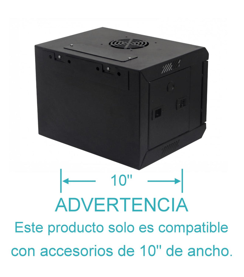 Gabinete LINKMADE 4U 10" Ancho 30cm Negro Clickbox