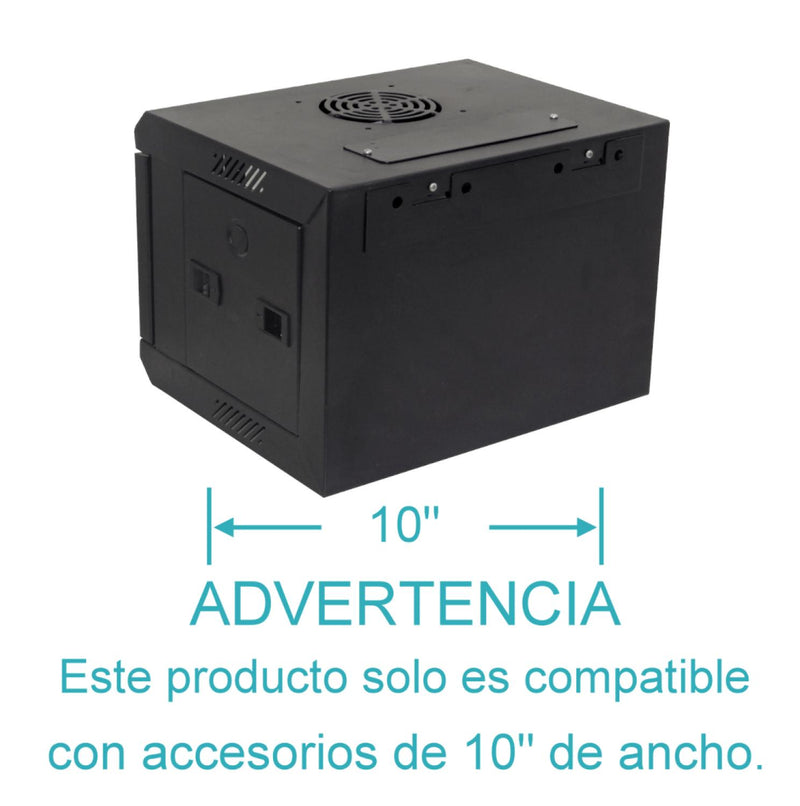 Gabinete LINKMADE 4U 10" Ancho 30cm Negro Clickbox