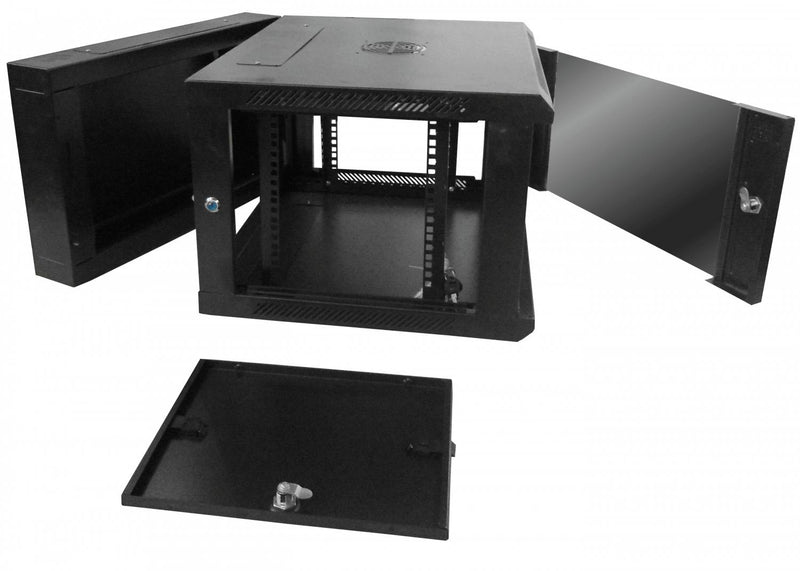 Gabinete Rack Doble Bisagra 6U LINKMADE Clickbox