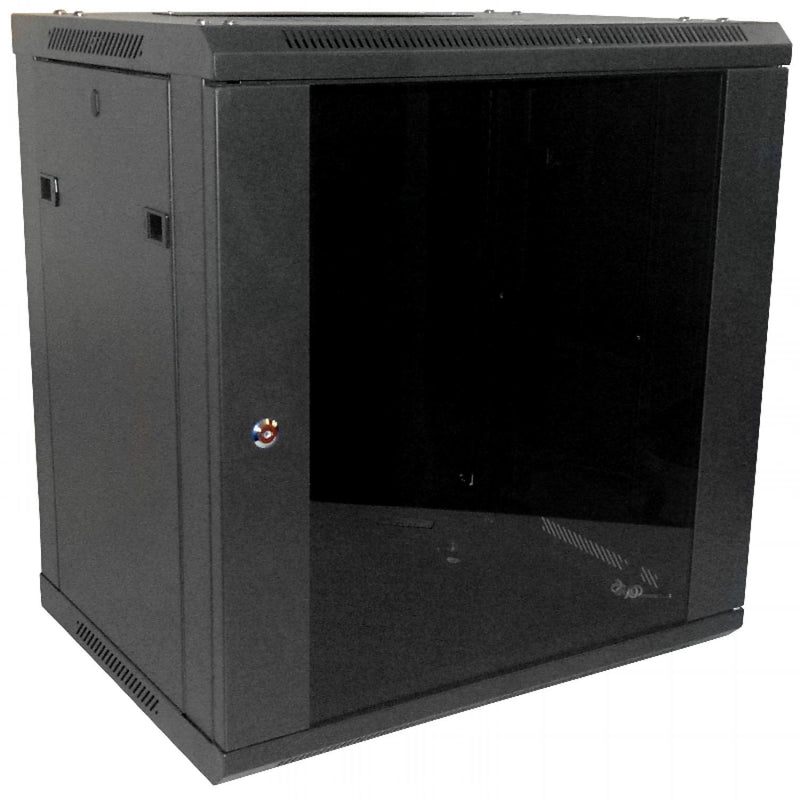 Gabinete Rack Pared 12U Negro 45cm Fondo Clickbox