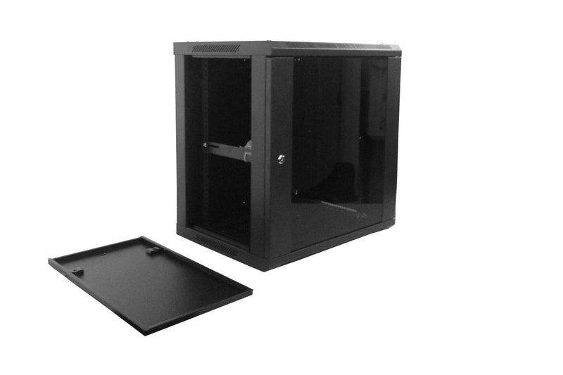 Gabinete Rack Pared 12U Negro 45cm Fondo Clickbox
