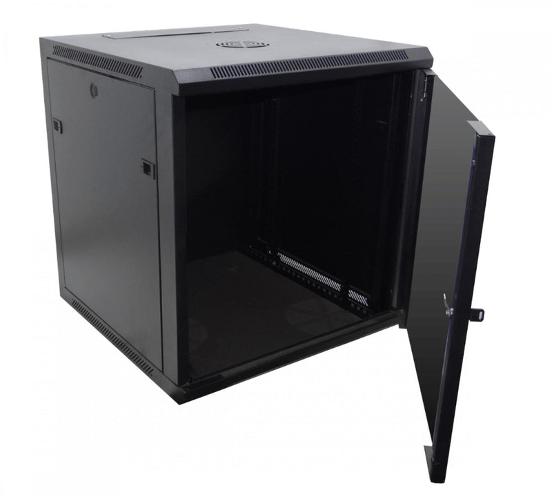 Gabinete Rack Pared 12U Negro M6-2U Clickbox