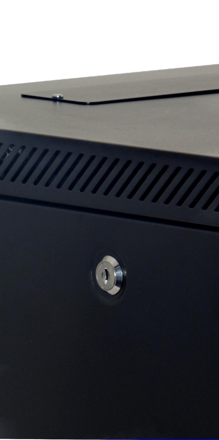 Gabinete Rack Pared 9U Negro 60cm Clickbox