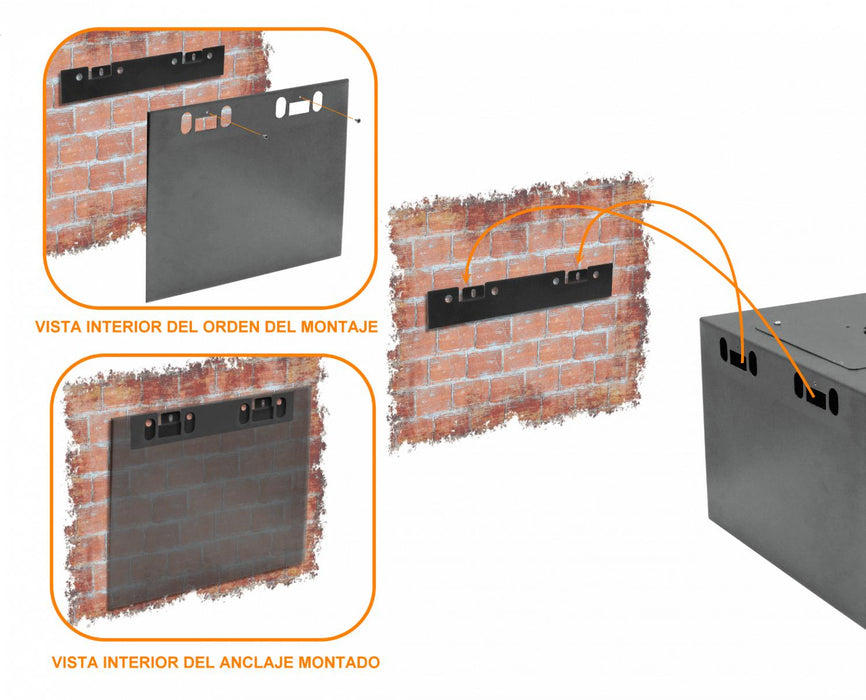 Gabinete Rack Pared LINKMADE 45cm-Fondo 6U Clickbox