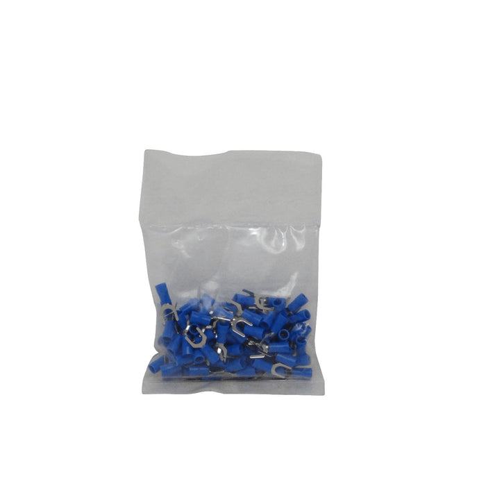 Horquilla Conector Azul Aislado PVC 100 Clickbox