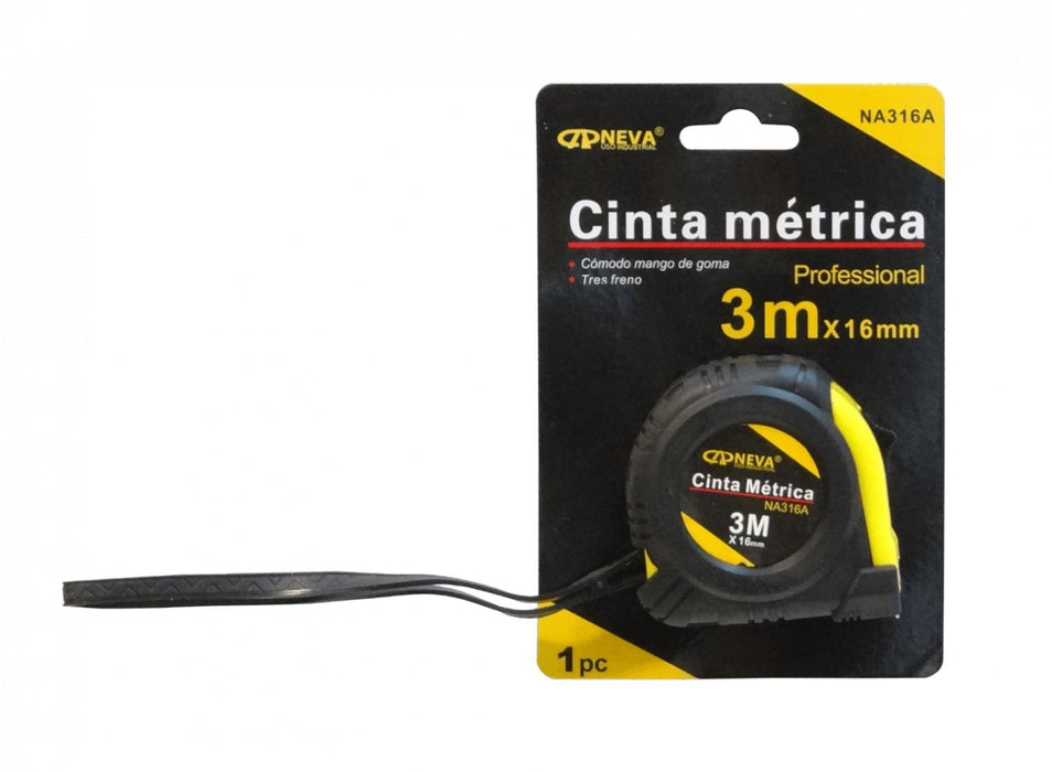 Huincha de Medir 3m 16mm China NEVA Clickbox