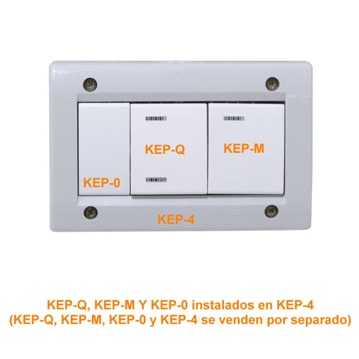 Interruptor manual KALOP Blanco Teclon/2 3pin Clickbox