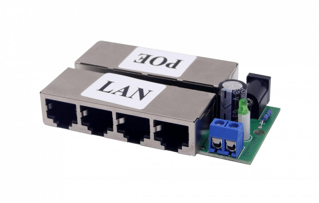 Inyector PoE Pasivo 4-puerto 8-RJ45 Clickbox