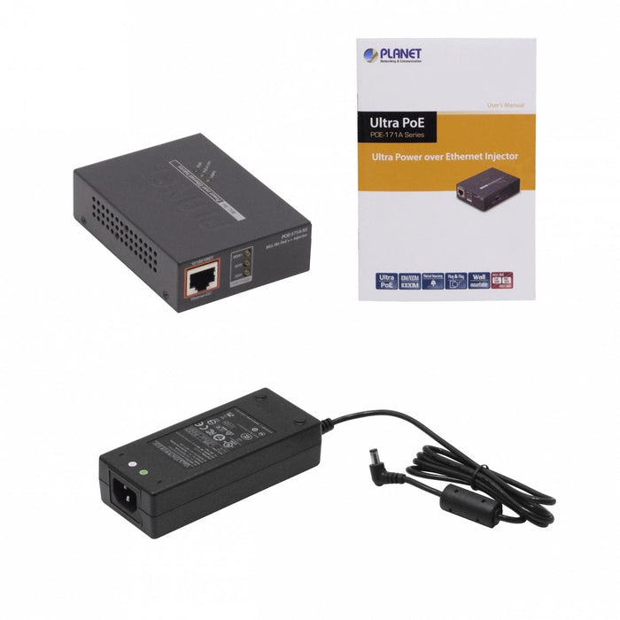 Inyector PoE PLANET 95W 802.3bt Gigabit Clickbox