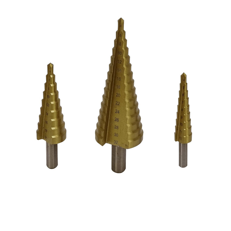 Juego de Brocas Escalonadas HSS para Clickbox