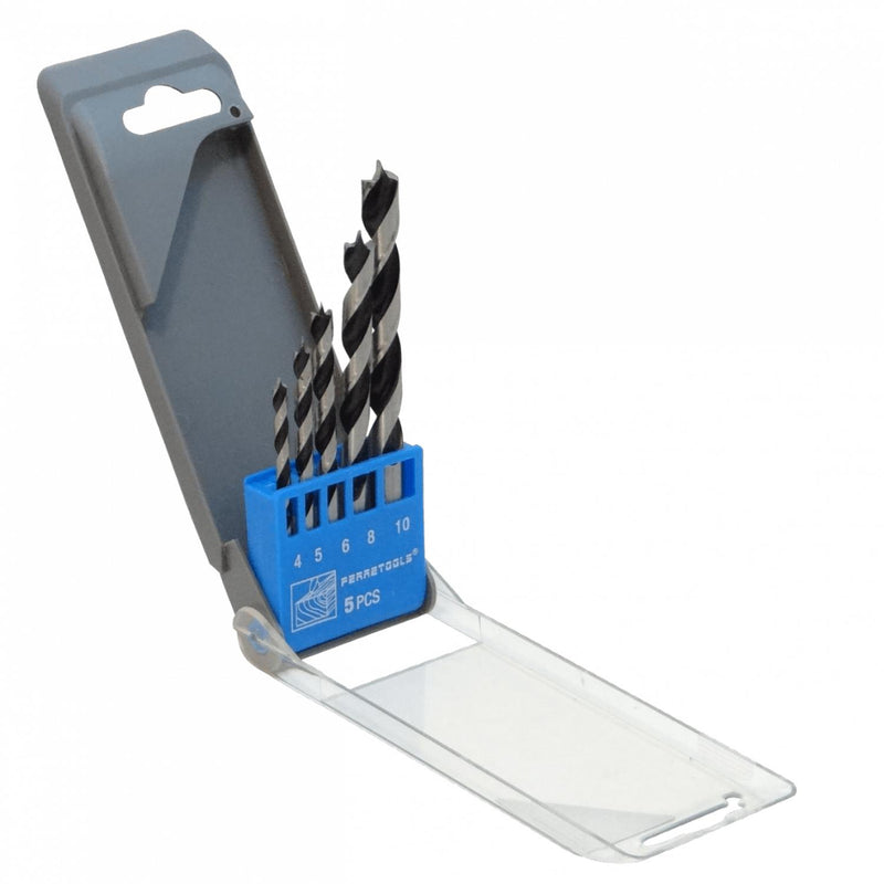 Juego de Brocas para Madera 5 Piezas 4x71mm Clickbox