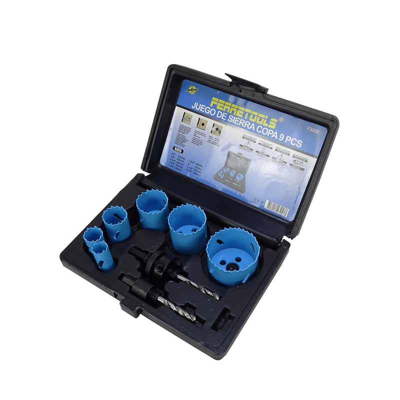 Juego de copas sierras para madera de 6 piezas Clickbox