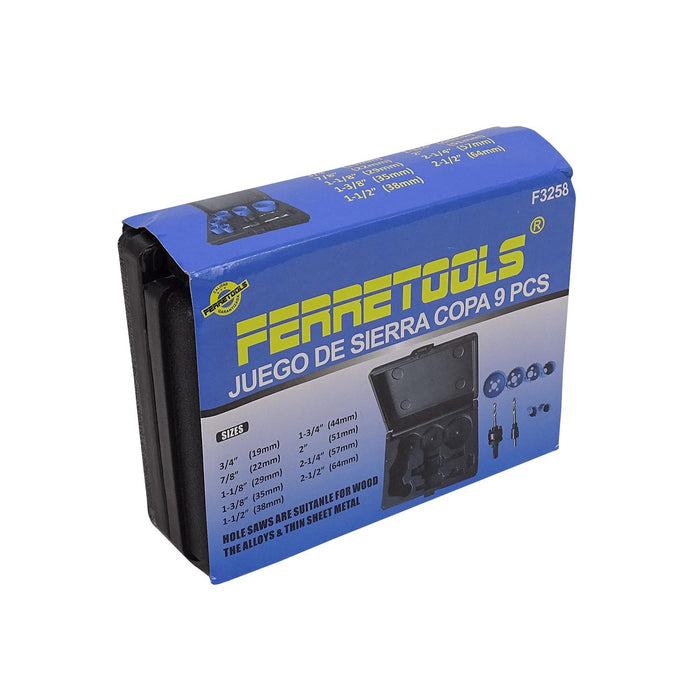 Juego de copas sierras para madera de 6 piezas Clickbox