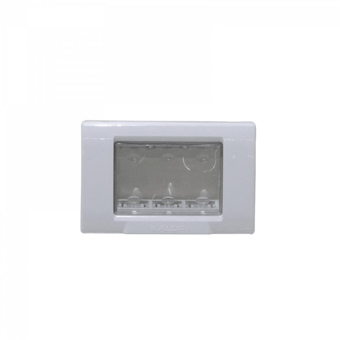 KALOP Tapa Exterior IP55 3-Mod Gris Clickbox