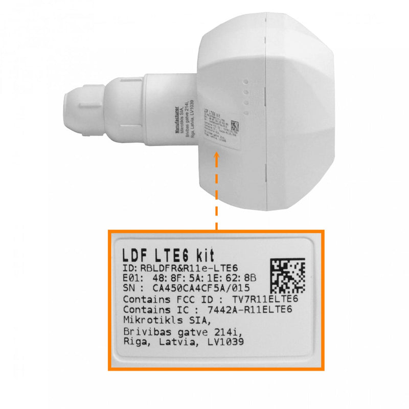 Kit de Antena LTE CAT6 MikroTik 8dBi 300/50Mbps Clickbox