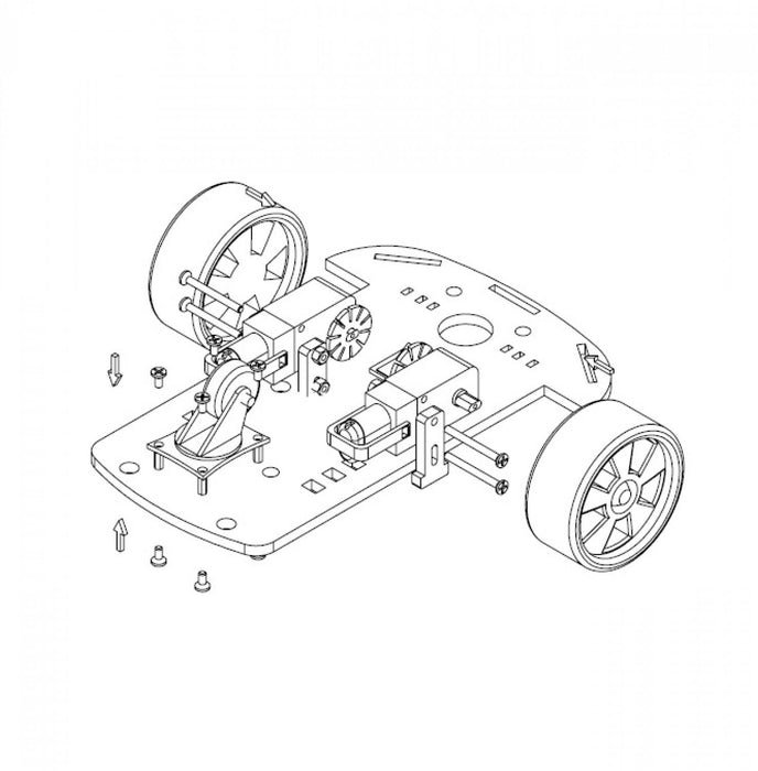 Kit de Automóvil Robótico 3 Ruedas con Clickbox