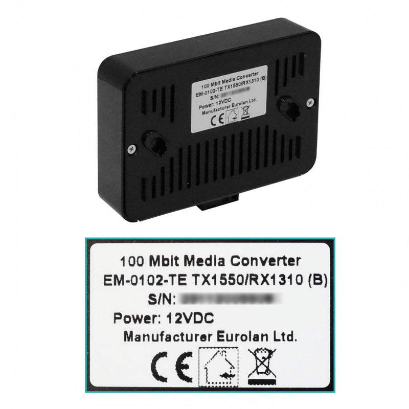 Kit de fibra óptica monomodo WDM EUROLAN 20km Clickbox