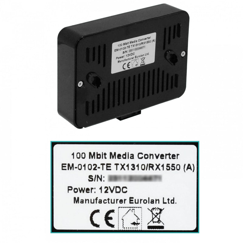Kit de fibra óptica monomodo WDM EUROLAN 20km Clickbox